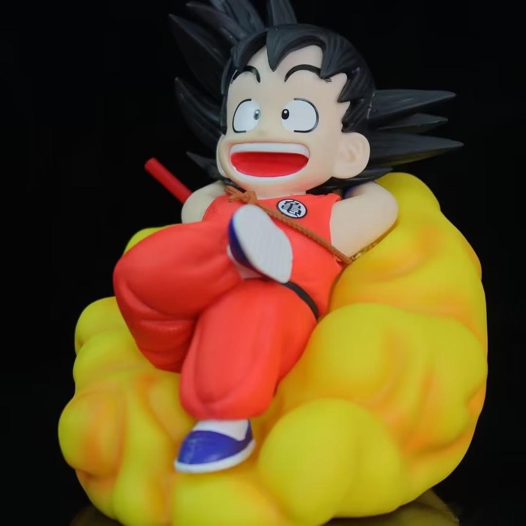 Dragon Ball Z Anime Figures Child Son Goku Figure Action Anime Somersault Cloud Pvc Statue Nightlight Model Fashion Kids Toys