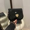 Love Fashion Solid Color Small Bag Women 2025 Spring New Versatile Ins This Year Popular Foreign Style Messenger Bag Women