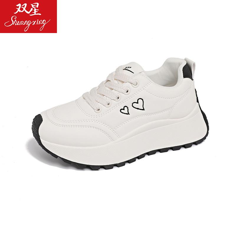 

China Double Star Daddy Shoes New Autumn and Winter Platform Shoes 42 бежевий