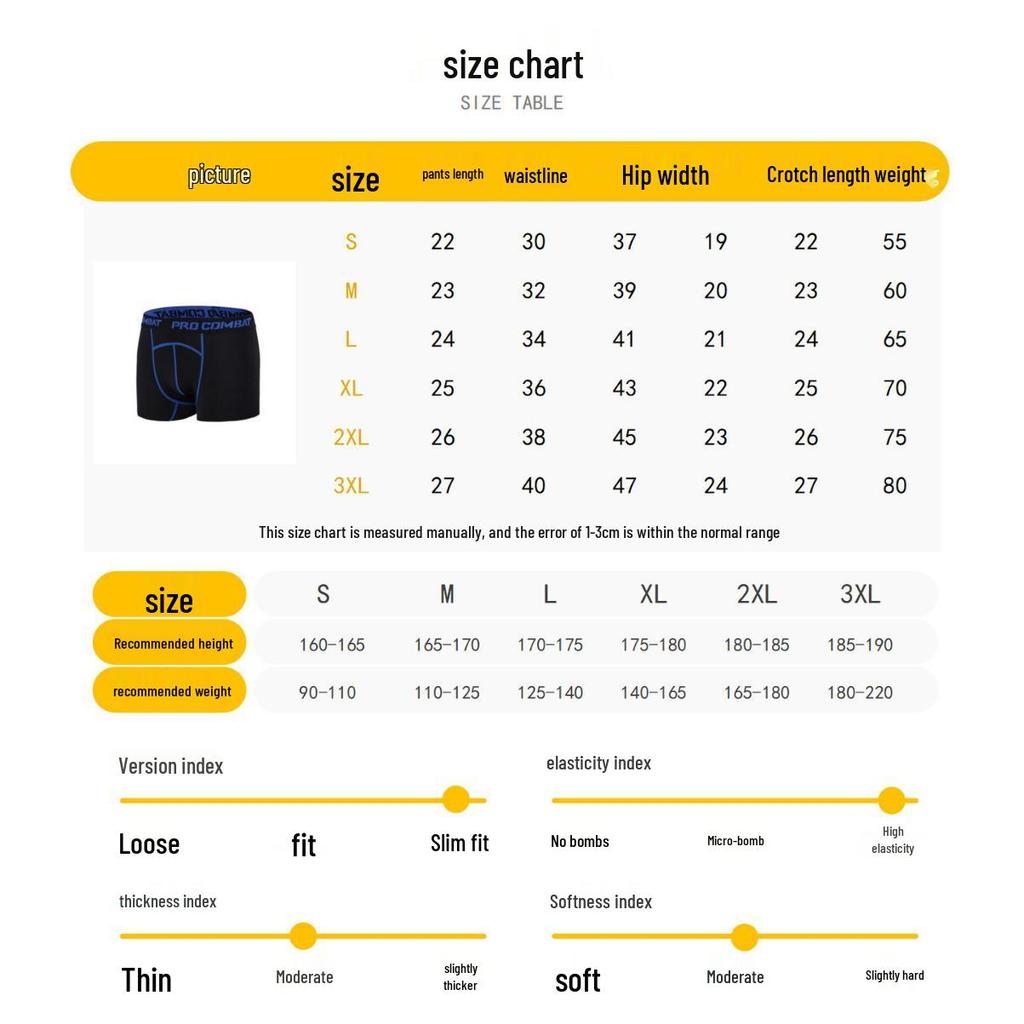 2023 Męskie Szybkoschnące Oddychające Bokserki do Biegania, Zapobiegający Otarciom Design z Płaskimi Nogawkami