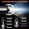 with Red&Blue Light Mini Keychain Flashlights Portable USB Rechargeable Work Light Ultra Bright Camping Lantern Outdoor