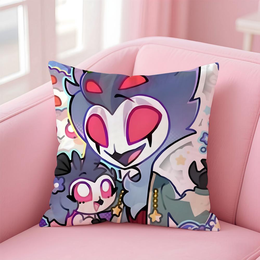 Helluva Boss Anime Cool Cute Hb Cushion Cover Comfortable Reversible Pillow Cover Ideal For Car Sofa Bedroom & Beyond
