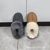 Wool Snow Boots New Fluffy Slippers Winter Wear Warm Velvet Cotton Shoes Bag Head Star Drag Lazy Drag