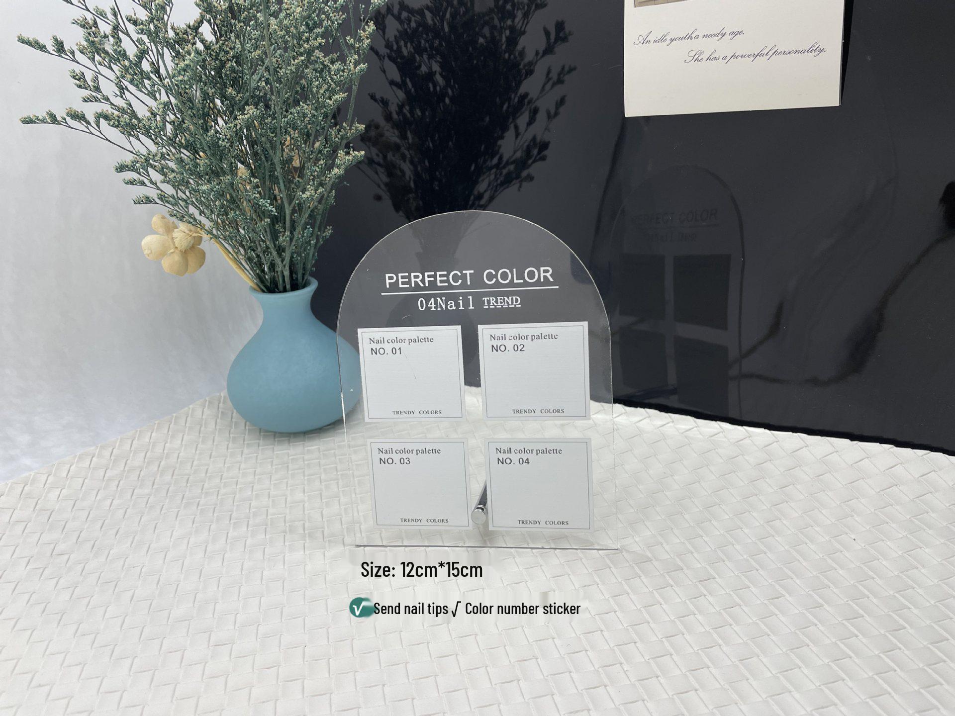 High Transparency Small Nail Color Display Board