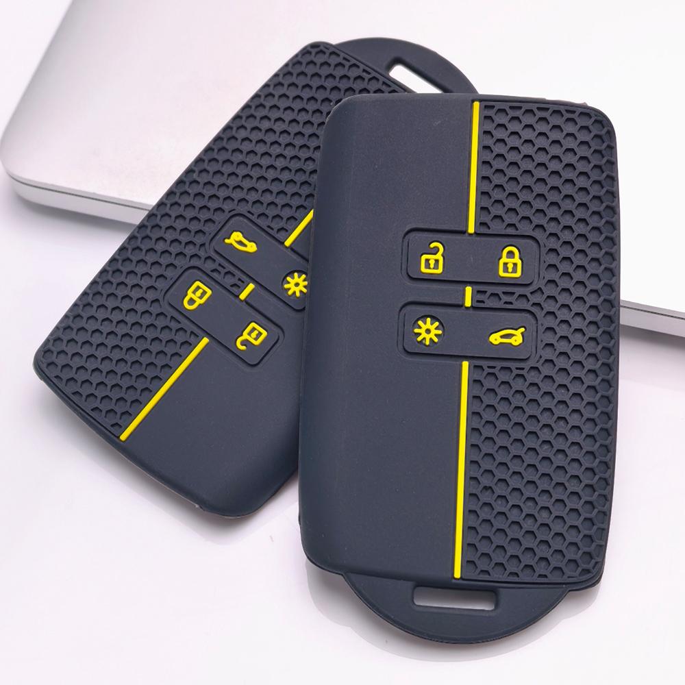 Schlüsseltasche Abdeckung für Renault Koleos Kadjar Megane Talisman Espace Captur Clio Scenic Kratzfeste Oberfläche Stoßfeste Struktur Weiche Grifftextur