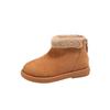 Winter 2025 Girls' Snow Boots: Velvet-Lined Short Martin Boots for Big Kids