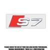 1 PZ Adesivo Decorativo Badge ABS per Bagagliaio Posteriore Carrozzeria Auto per Audi S6 S7 S8 S3 S4 S5 Logo Emblema Posteriore Auto Accessori di Modifica