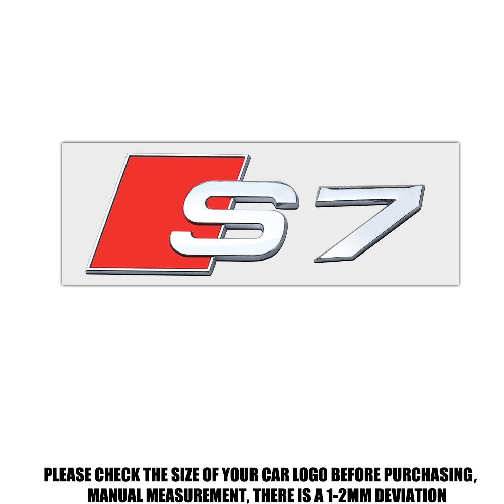 1 PZ Adesivo Decorativo Badge ABS per Bagagliaio Posteriore Carrozzeria Auto per Audi S6 S7 S8 S3 S4 S5 Logo Emblema Posteriore Auto Accessori di Modifica