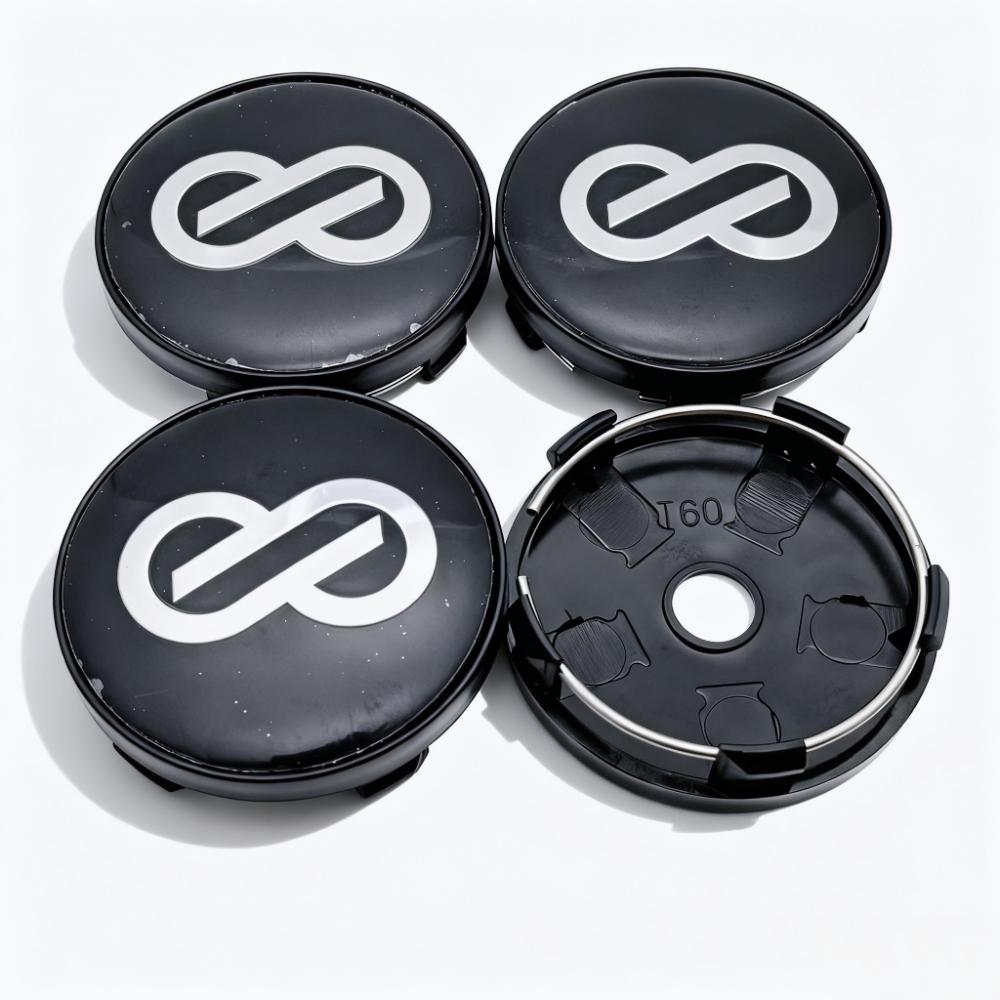 4pcs JDM ENKEI Logo Emblem Badge Car Wheel Center Caps 60MM 56MM Wheels Hub Cap Rim Hubcaps Dust Cover Replace Car Accessories