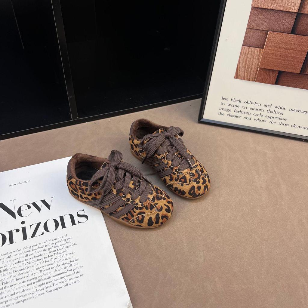 Chaussures de sport confortables d'hiver pour enfants 2025 - Baskets décontractées mode en velours pour garçons et filles