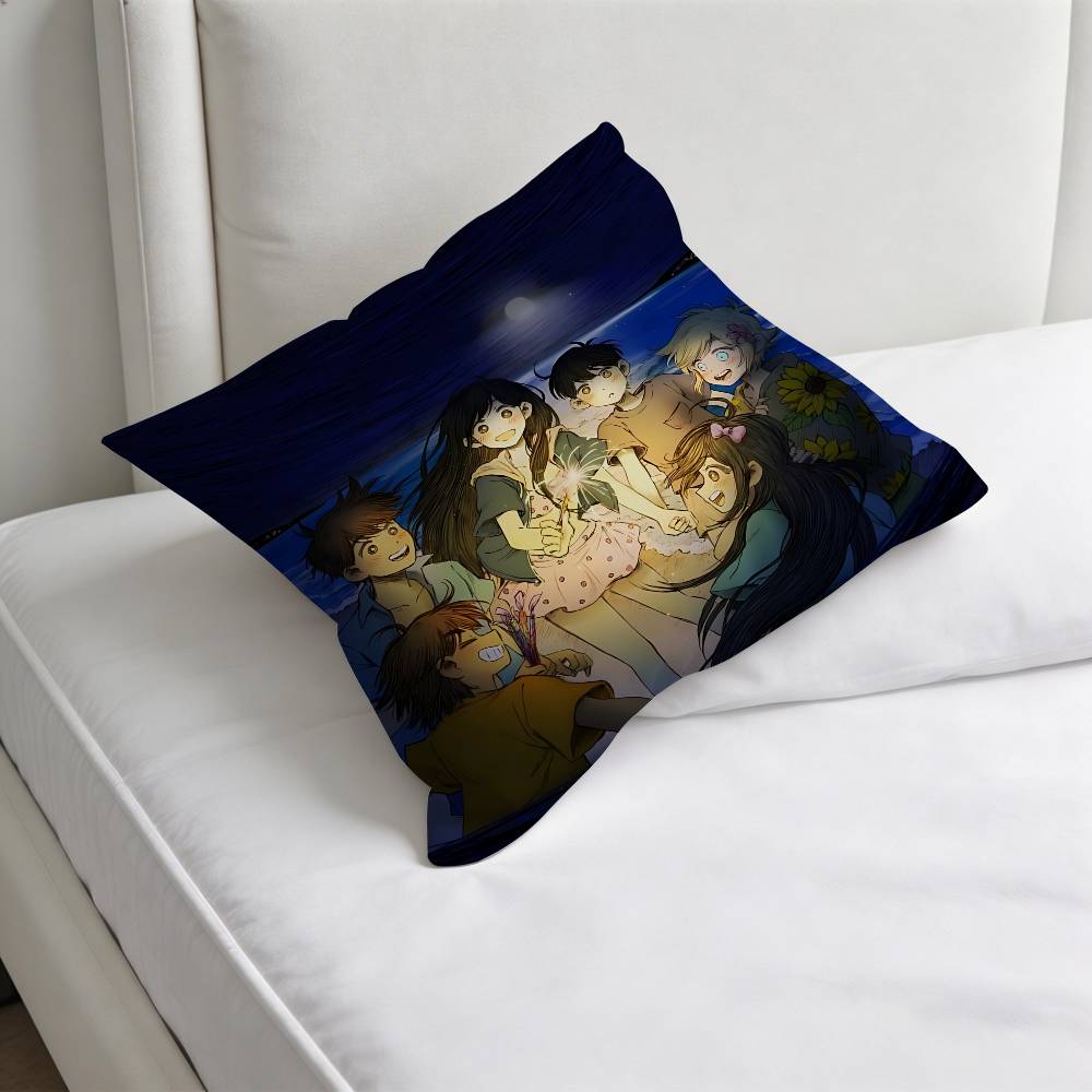Cool OOmoriS Game Square Pillow Cover Decorative Throw Pillow Case for Sofa Couch Bed Home Car Living Room Decoration