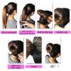 Anello Portautensili per Capelli da Donna in Nylon Elegante Accessori Fascia per Capelli per Chignon da Interno Esterno Matrimonio Danza