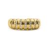 Anneau - LUXENTER - Bakla - Finition or jaune 18 carats - Largeur 7,6 mm - Zircone