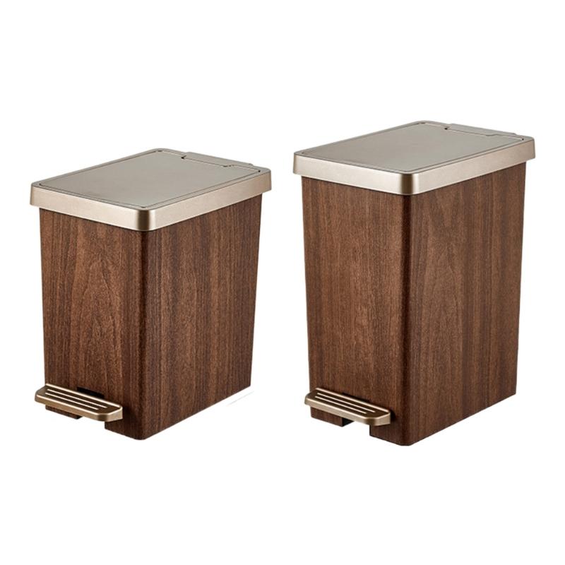 Household Trash Can with Foot Pedal Large Capacity Garbage Bin Trash Bin Garbage Can Bathroom Accessories for Home