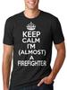 Firefighter T-shirt Almost a Firefighter Tee Shirt Keep Calm Future Firefighter
