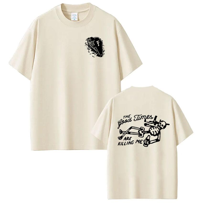 

Forward Observations Group Skeleton Fog Tshirts Unisexs Women Clothing Fashion Oversized Casual Y2K Short Sleeve Top Streetwear 4XL