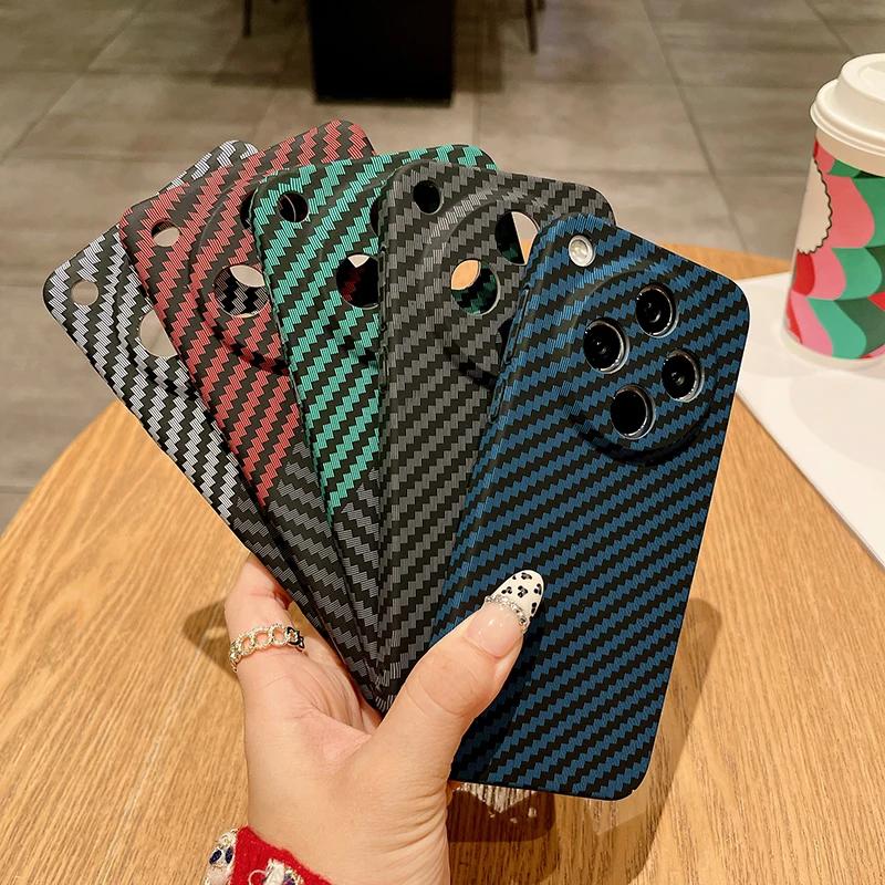 Per OPPO Find X8 Pro,X8 Custodia Ultra-sottile Texture a Strisce in Fibra di Carbonio Copertura Dura Opaca per Find X 8