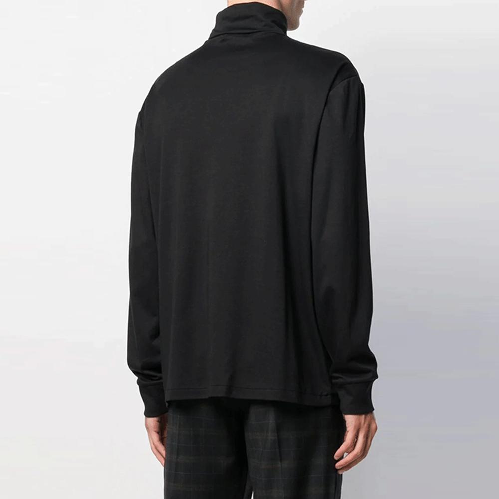 Polo Ralph Lauren Solid Logo High Neck Long Sleeve T-Shirt Men Tops Black 710760126-001