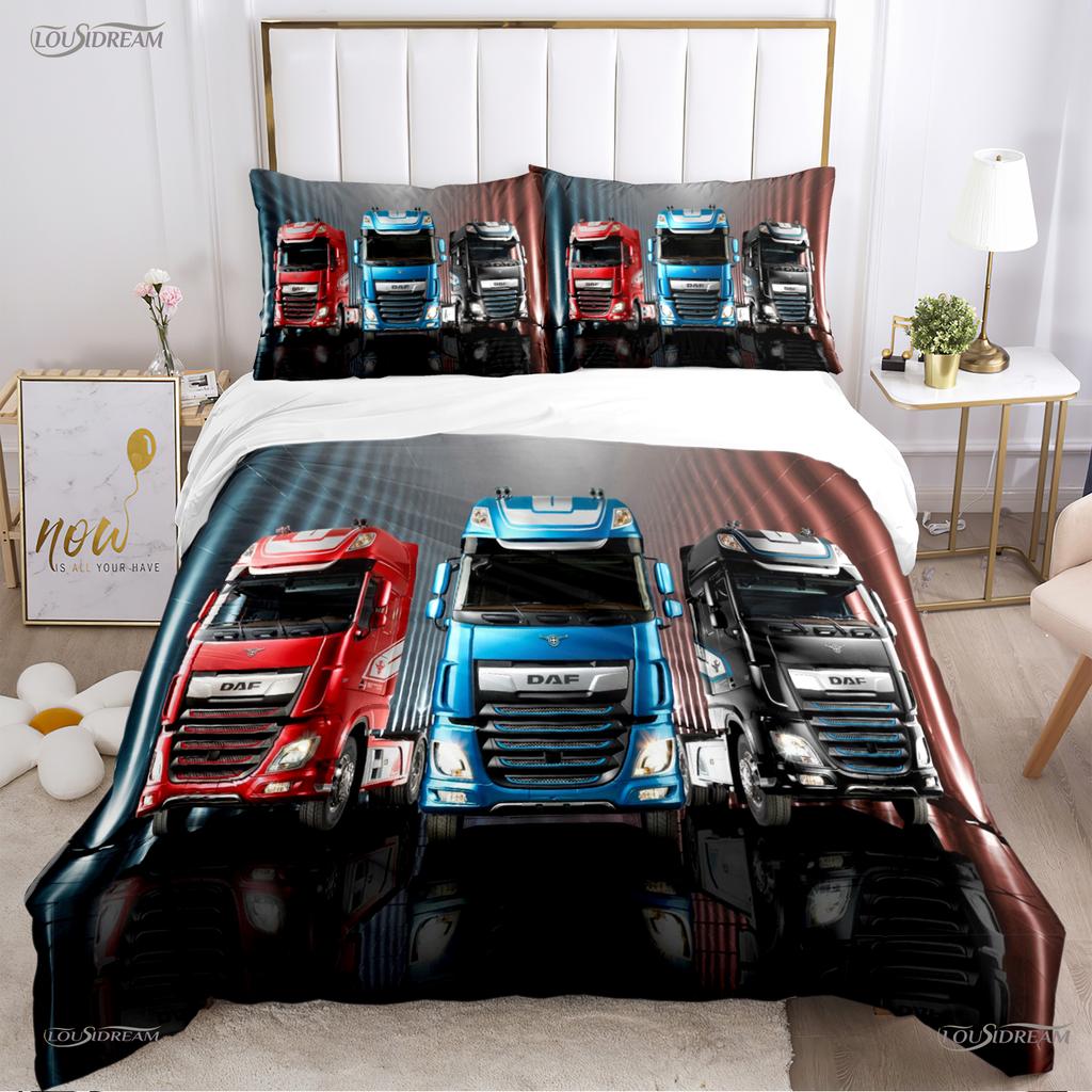 Comforter Casal Daf Truck All Season Comforter Bedding Sets Soft And S Boys Single/Double/Queen/King