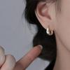 925 Silver Hoop Earrings for Women Fashion Versatile Round Circle Jewelry Gifts Prevent Allergy Sweet Girl