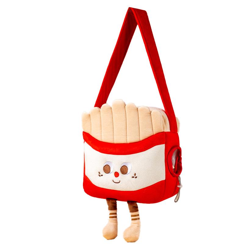 

Сумка для питомца весенняя теплая кошачья сумка-мессенджер милая картошка фри бургер на плечо мессенджер сумка для кошки сумка для собаки рюкзак S（28*27cm）