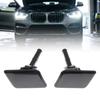 Front Bumper Headlight Headlamp Washer Nozzle Cover Cap for I40 2011-2015, Black ABS Clip-On Front Bumper Trim Part for Exterior Repair Needs Today