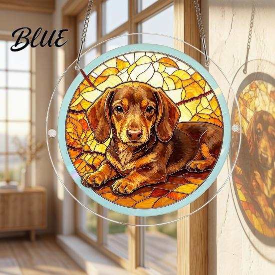 Hanging Window Decoration Acrylic Puzzle Suncatcher Stained Glass Ornaments DIY Jigsaw Sun Handmade Art Catcher Kit for Home Garden Decor