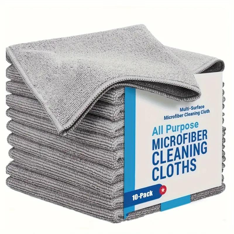 

1/50pcs Gray Bamboo Charcoal Thickened Super Absorbent Dishcloth Oil Resistant Kitchen Wipes Microfiber Cleaning Cloths 1pc светло-серый