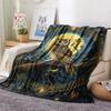 Couverture en Flanelle Imprimée Hiboux, Haute qualité Confortable pour Toutes les Saisons, Décoration de Maison, Chaleur et Confort, Parfait pour les Cadeaux de Noël