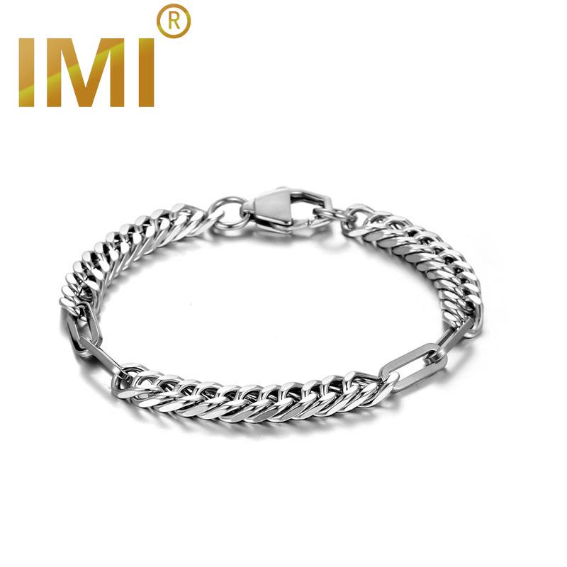 

IMI Niche Design Хип-хоп Мужской браслет Tide Stitching Chain Boys Gift
