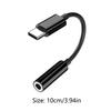 Type C To Aux Cable Headphone Jack Converter 3.5mm Connector For Mobile Smartphone Laptop Game Headset Conference Calls Studio