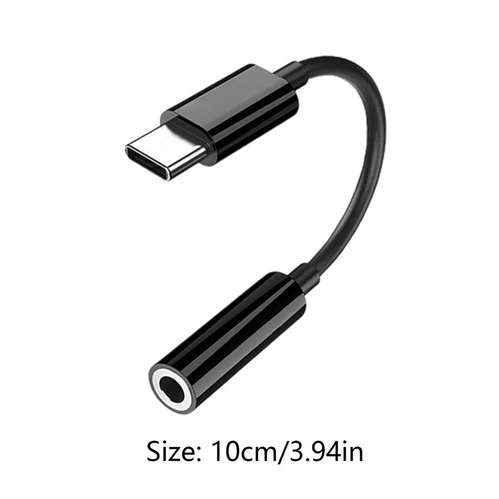 Type C To Aux Cable Headphone Jack Converter 3.5mm Connector For Mobile Smartphone Laptop Game Headset Conference Calls Studio