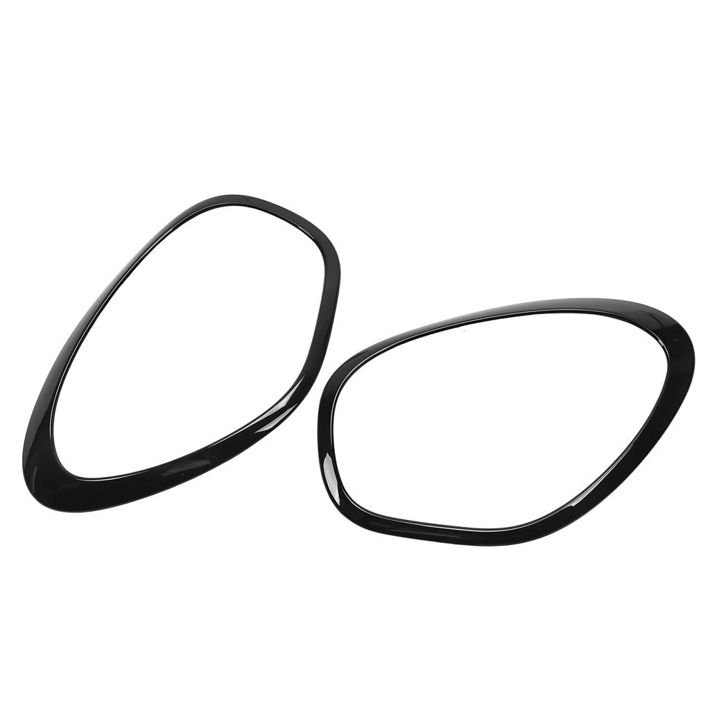 2pcs Gloss Black Headlight Ring Trim Left Right 51139801573 Replacement for Cooper R60 Countryman