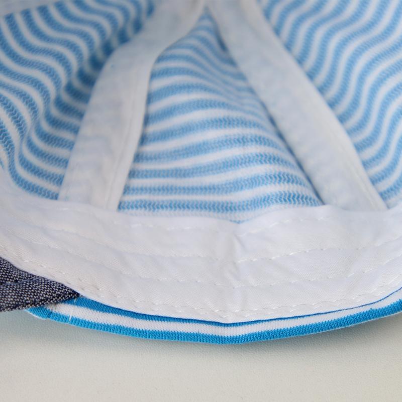 Summer Cotton Baby Hat Cute Casual Striped Baby Boy Cap Soft Eaves Kids Girls Sun Protect Hats Caps