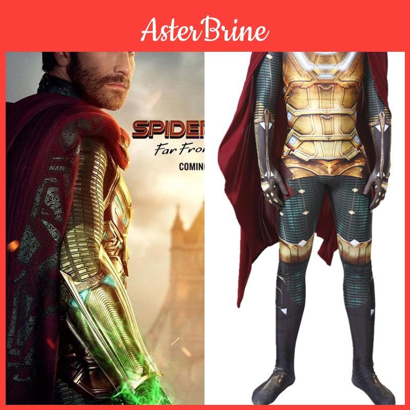Spider-man Far From Home Mysterio Costume With Exquisite Workmanship**