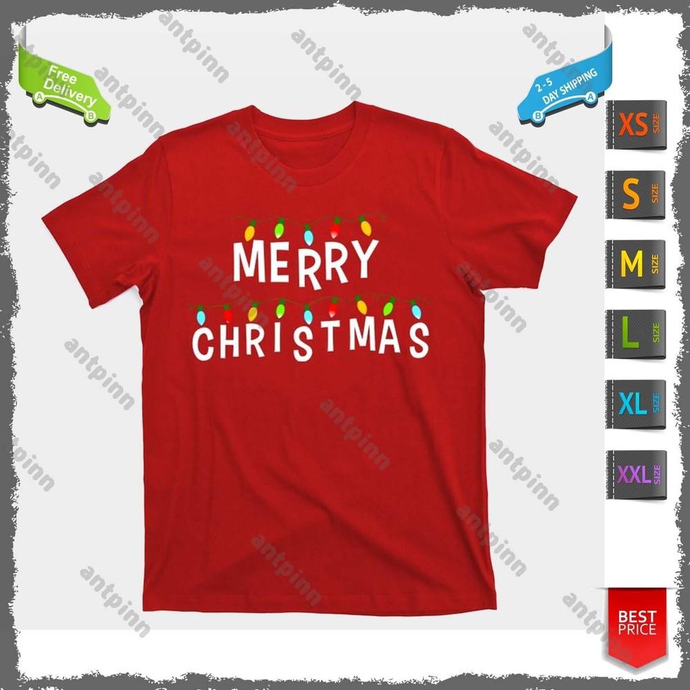 Funny Merry Christmas Lights Xmas Family T-Shirt Unisex Unisex T-Shirt S