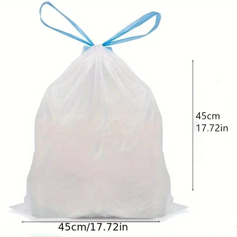 4-Gallon Thickened Drawstring Trash Bags, Portable for Home Kitchen/Dorm, Strong Household Garbage Bags RQSL-WM-0063-51