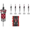 1set 4-Flute Countersink Drill Bit With Depth Stop FOR SEMI-Automatic Depth Adjustment For Wood Metal Plastic Adjustable Drill