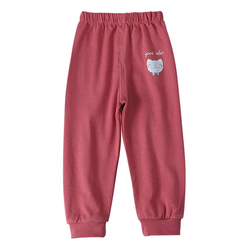 Dětské spodky Unisex ležérní dlouhé kalhoty pro chlapce a dívky Jaro Podzim Elastický pas Kreslená zvířátka Capri Dětské oblečení