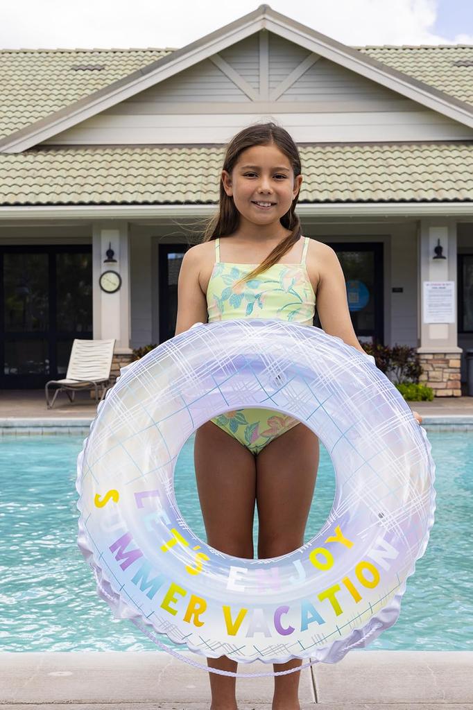 IGARASHI 80cm Pastel Check Float with Rope RLC-281V