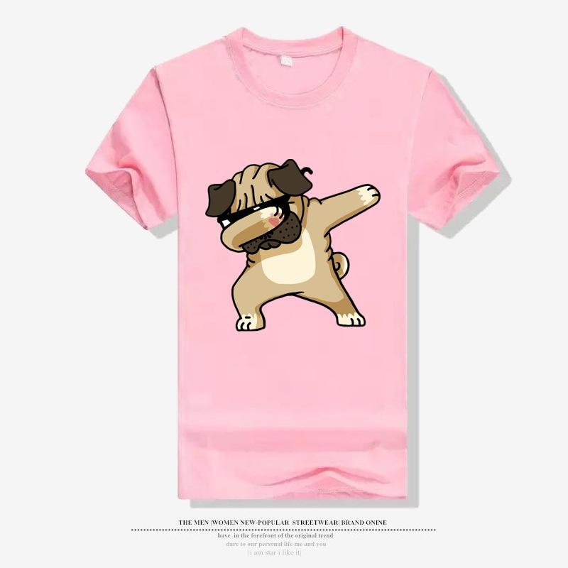 Premium Quality Men's T-shirts Featuring Adorable Cartoon Dogs For Summer Casual Wear