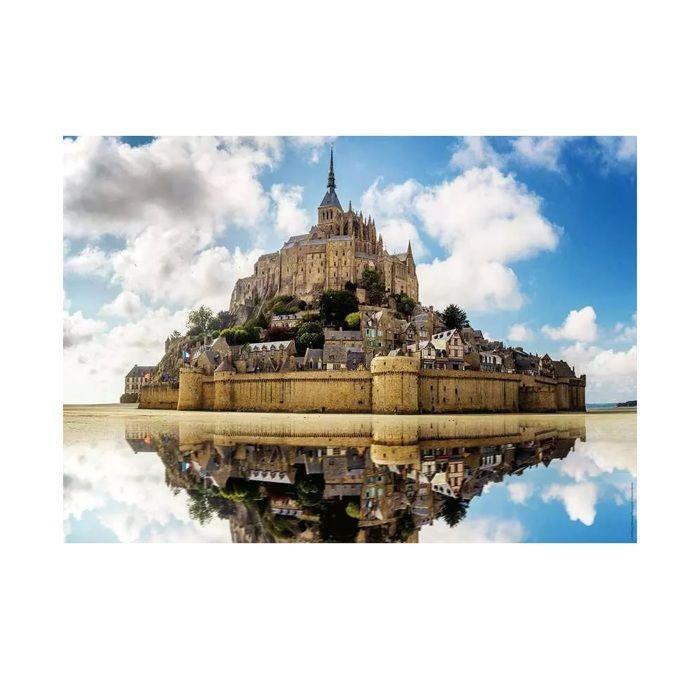 Puzzle 1000 pièces L'Abbaye du Mont Saint Michel, Des racines et des ailes, Nathan, Dès 14 ans, 41170561