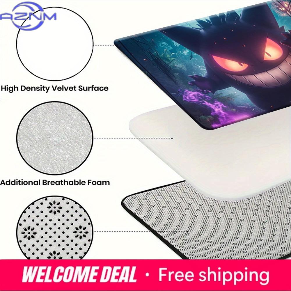Pokemon Gengar Dark Forest Magic Print Non-Slip Doormat, Absorbent Floor Mat for Home Decor