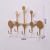 Metal 5/6 Hooks Rack Wall Mounted Towel Clothing Hanging Stand Door Hook  Entryway Kitchen Utensil
