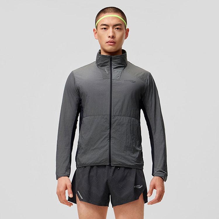 Saucony Jackets & Coats Men's Silver Black SC2249037C-MT04