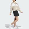 adidas Striped Colorblock Sports Stand Collar Jacket Women's Beige