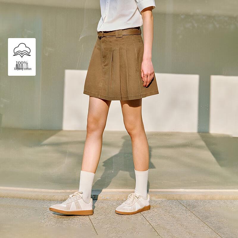 Женская винтажная плиссированная юбка-миди А-силуэта Inman с эффектом потертости S