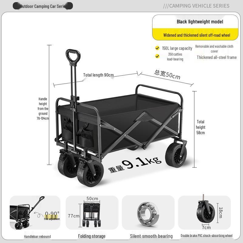 Portable Folding Camper Cart for Camping and Travel