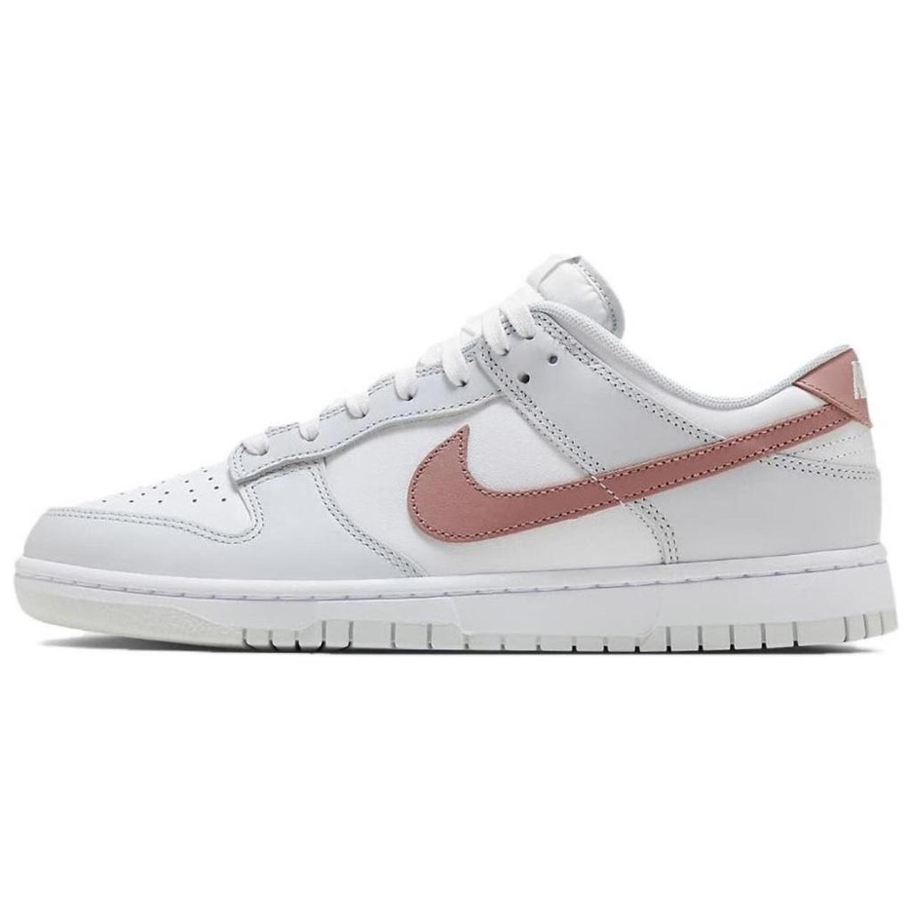 Nike Dunk Low Slip Resistant Abrasion Resistant Low top Skateboard Shoes Unisex White HF0730-160(Teamfour-)