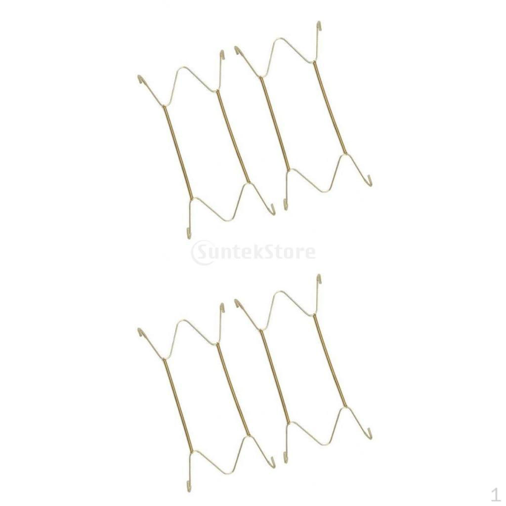 

4x Wall Hanging Plate Hook Hanger Dish Display Bracket